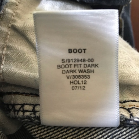 GAP Kids 1969 - Boot Fit Jeans - Dark Wash Denim - Kids Size 12 Regular - Picture 8 of 8